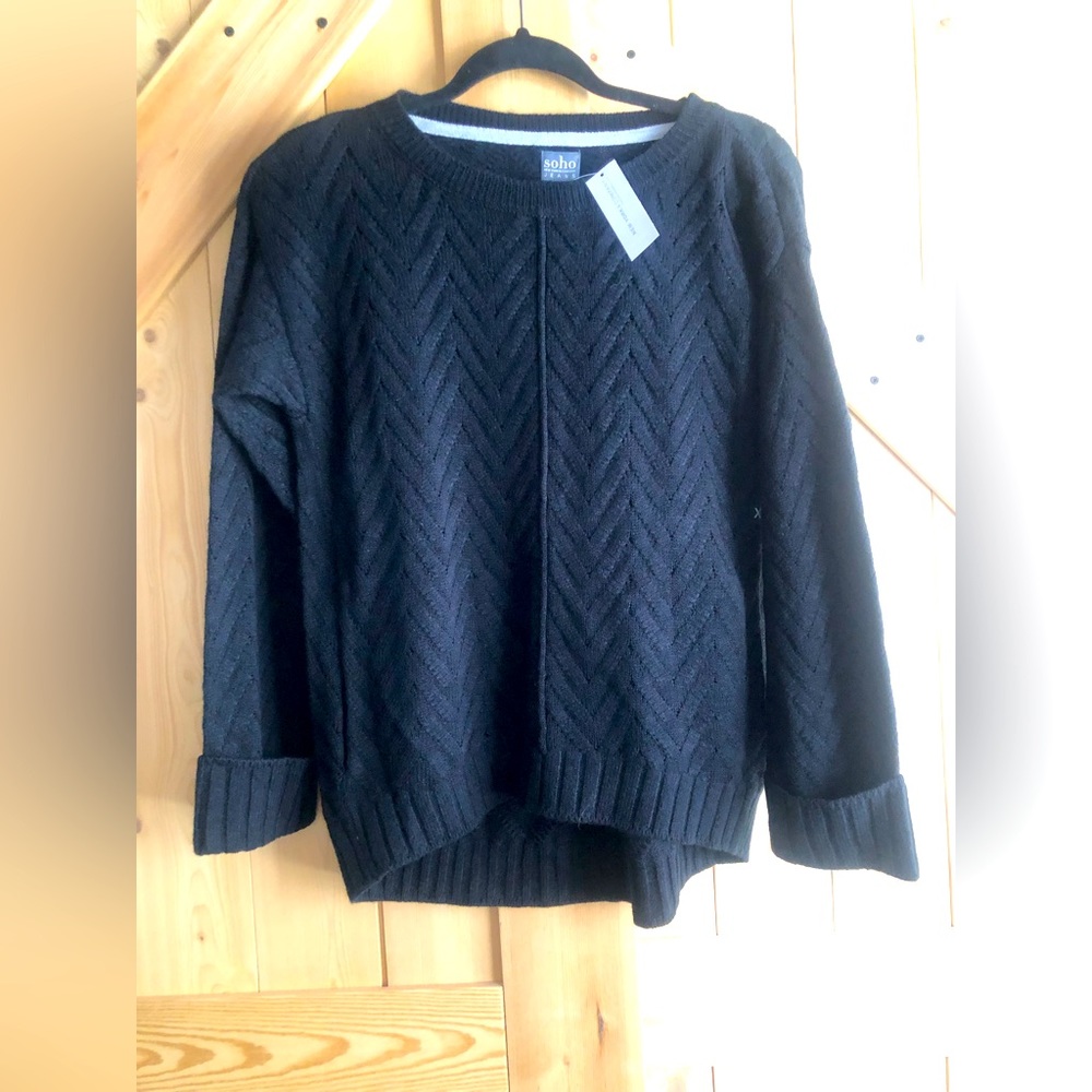 Knit sweater with side pockets🍁